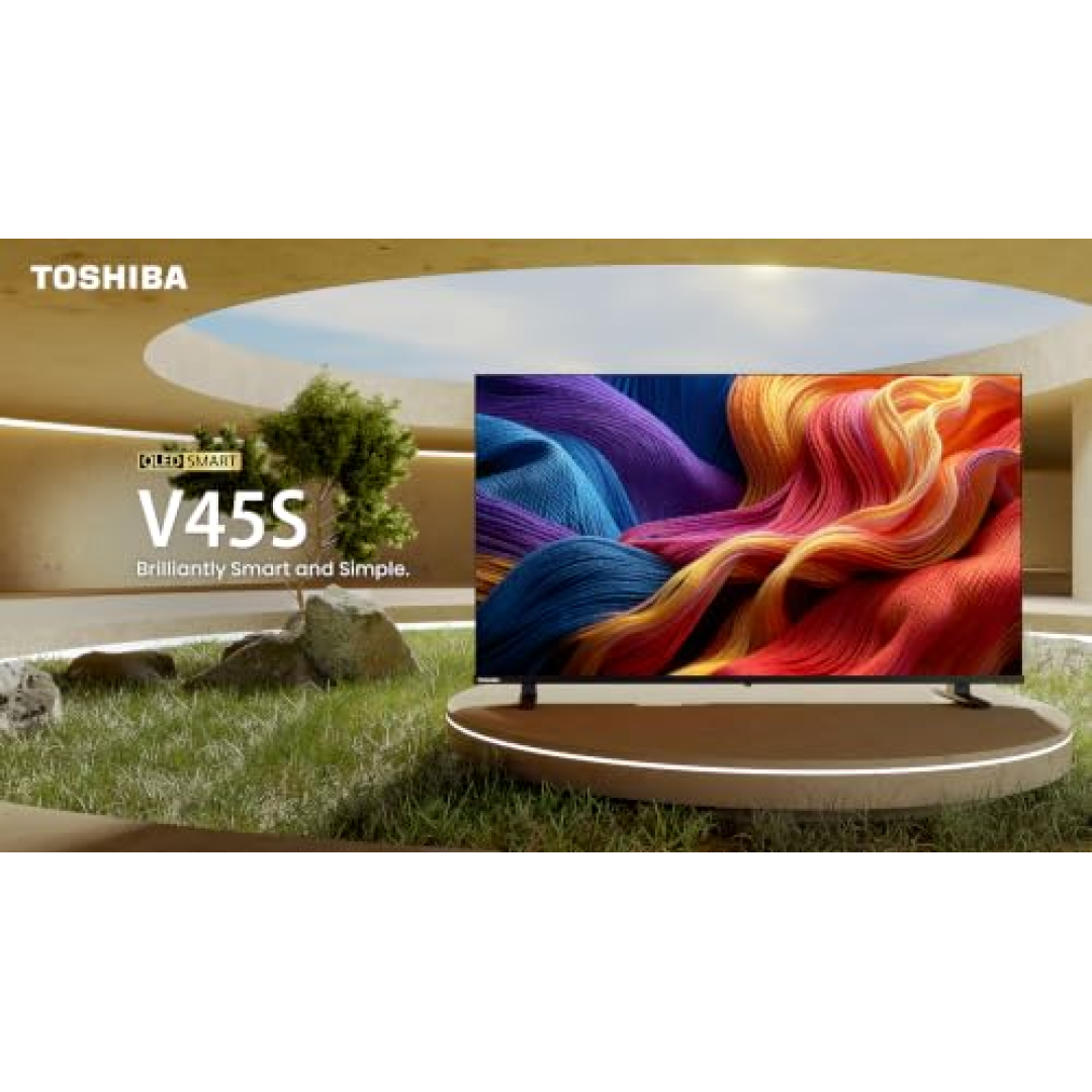 Toshiba Smart Tv Qled Fhd 50" Polegadas 50V45ss com Processador Hg Inteligência Toshiba Ai e Áudio Potente multicanal