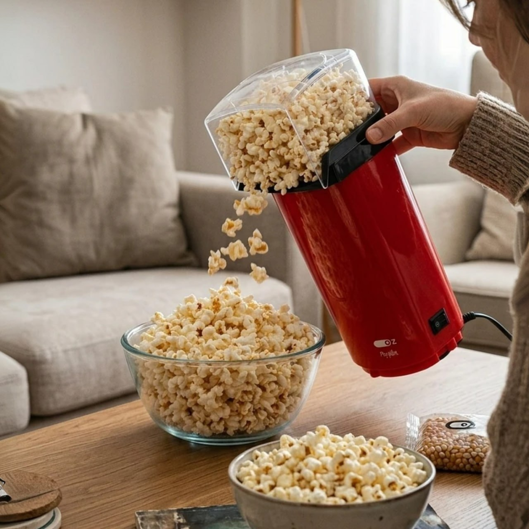 Pipoqueira Elétrica Portátil Sem Óleo Fritura Ar Quente Vermelho 220v 220v