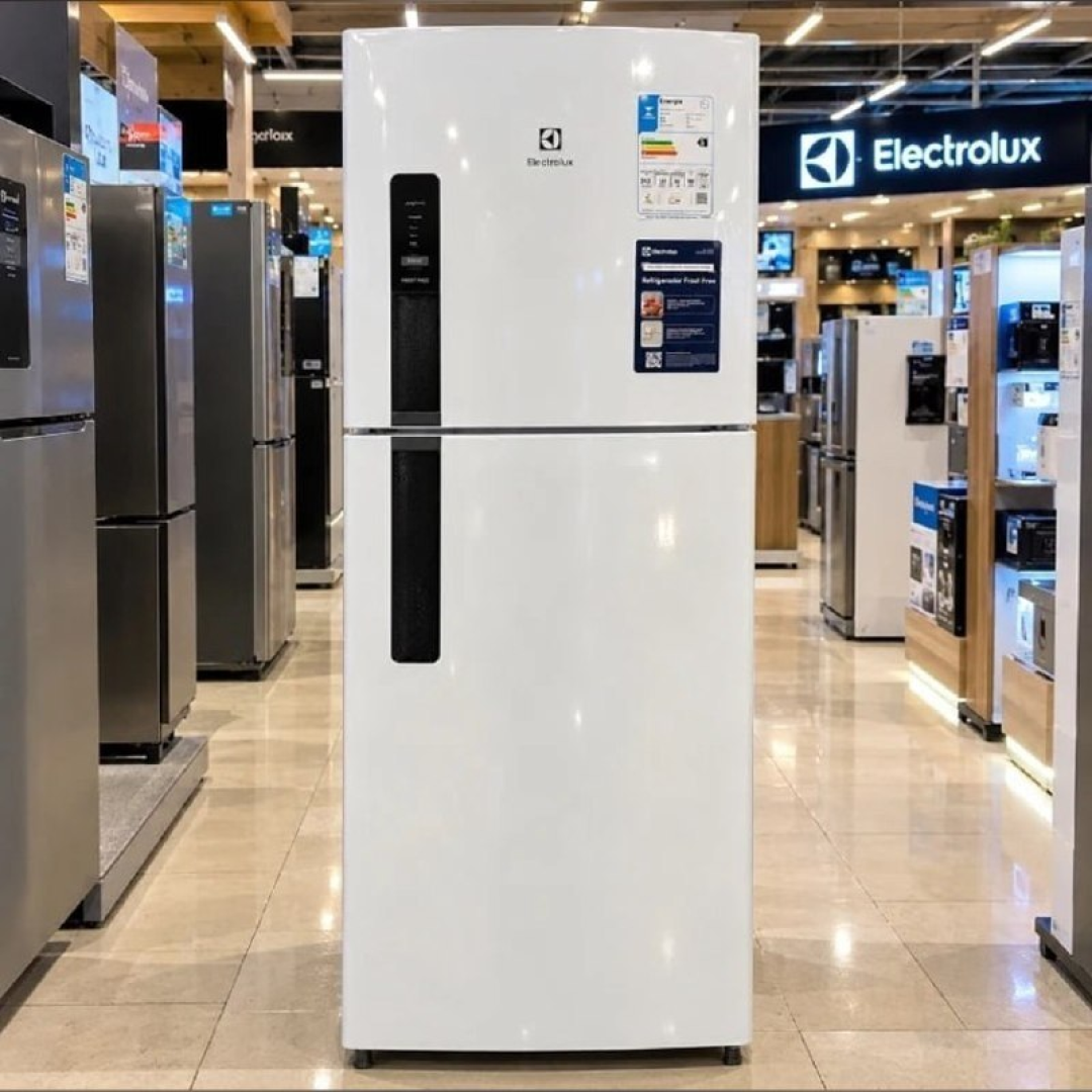 Geladeira Electrolux Frost Free 380L AutoSense Inverter Duplex Branca IF41