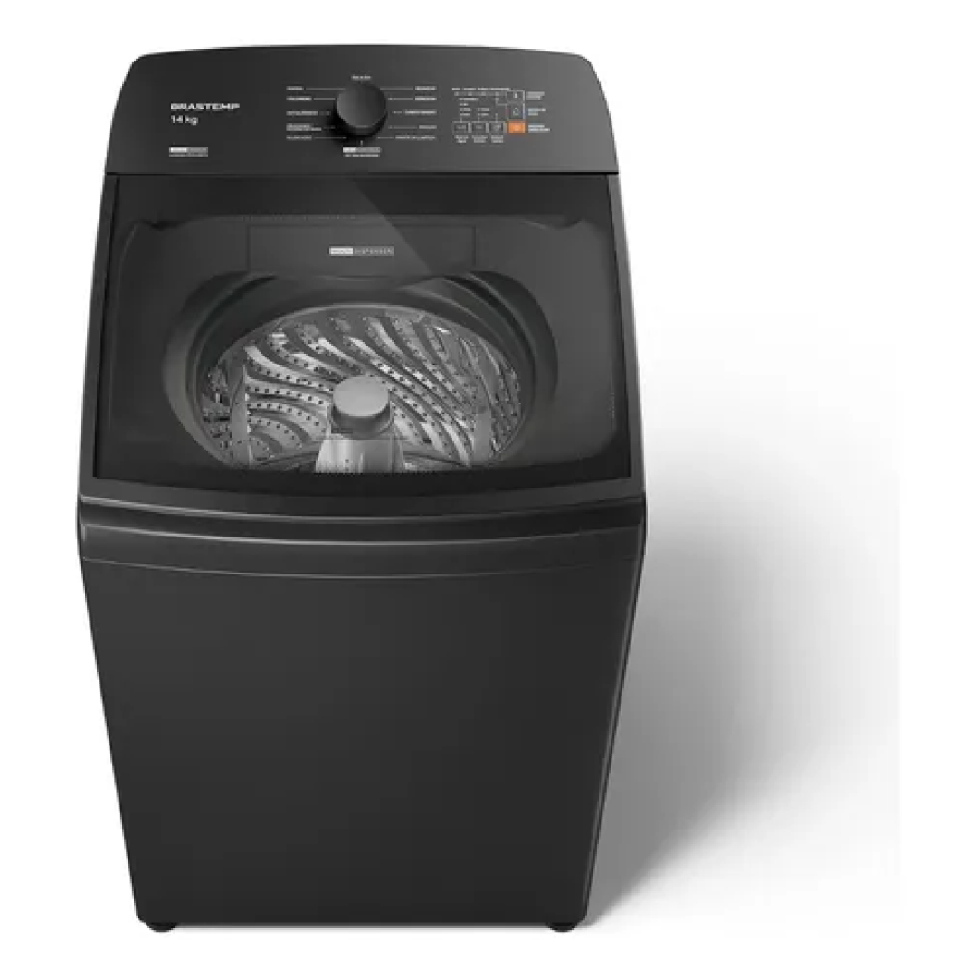 Máquina de Lavar Brastemp 14Kg Cinza Smart Sensor- BWJ14A9