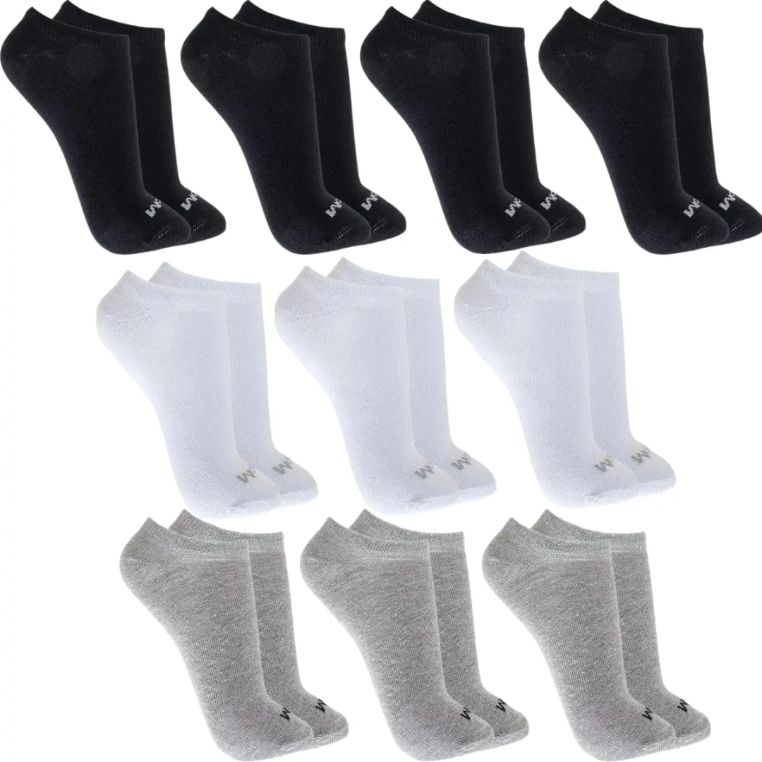 Kit 10 Pares Meias Mash Invisível Esportiva Algodão Original