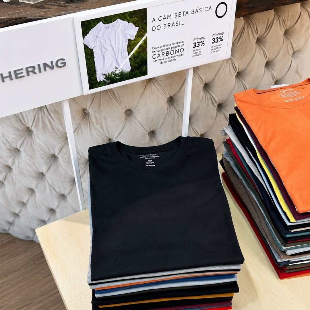 Kit com 5 Camisetas Hering Básica