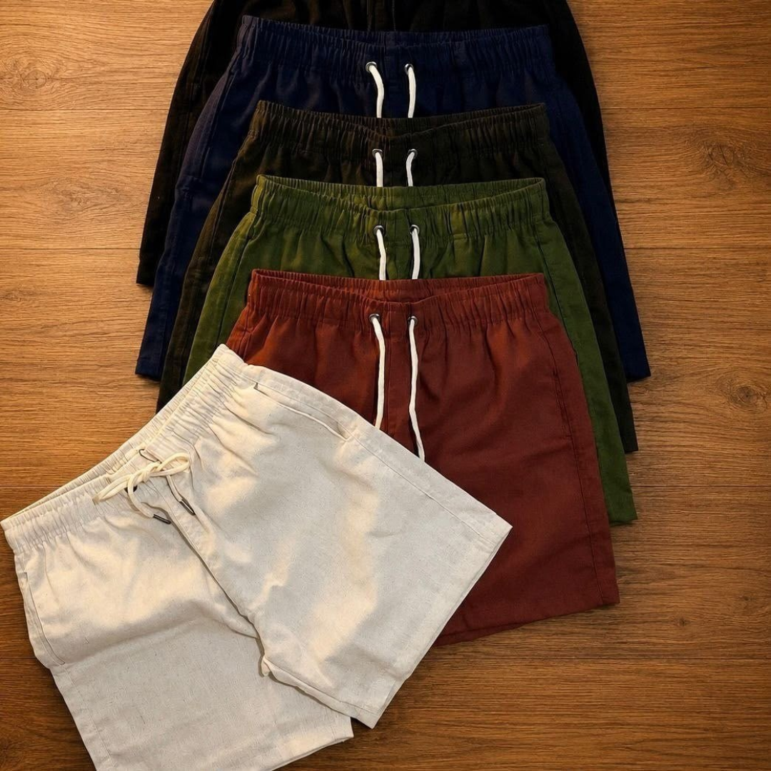 Kit 4 Short Linho Mauricinho