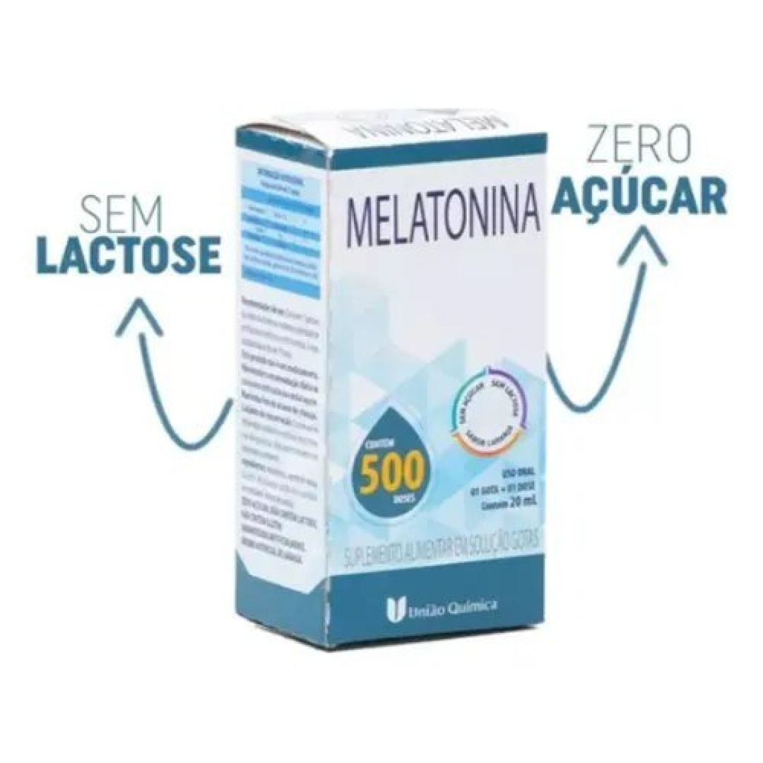 Melatonina União Química Líquida Sabor Laranja 20ml 500 Doses