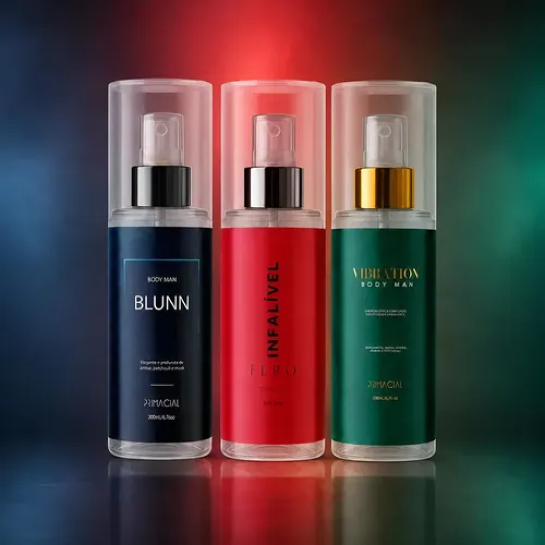 Kit Body Splash Vibration + Blunn + Infalível Fero