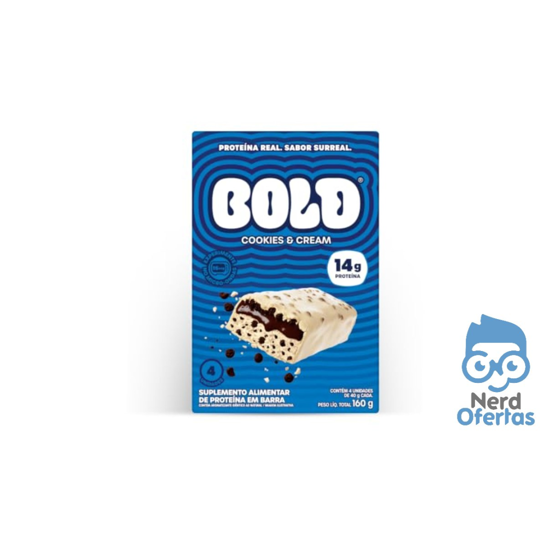 BOLD Cookies & Cream 14g Kit com 4 Unidades