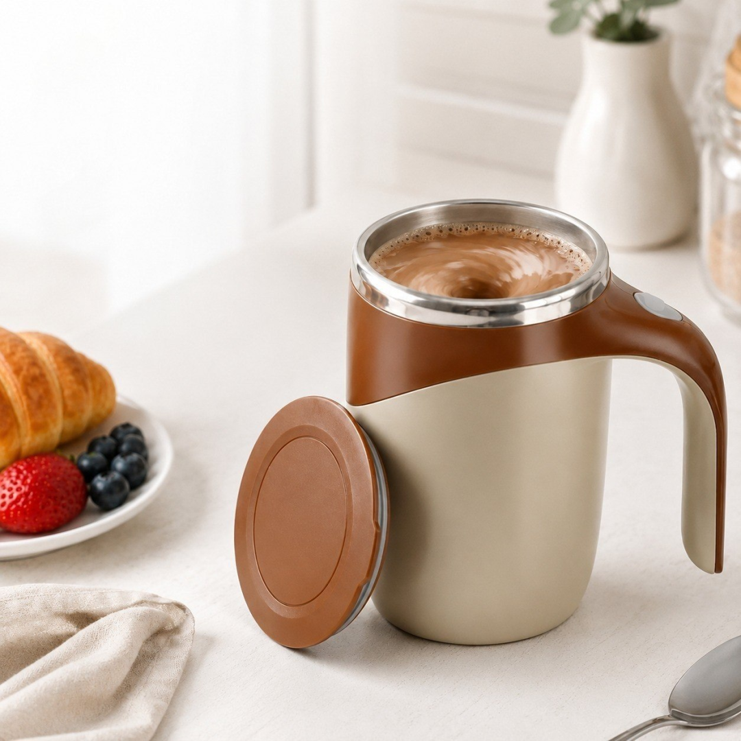Caneca Mixer Elétrica 400ml com Tampa