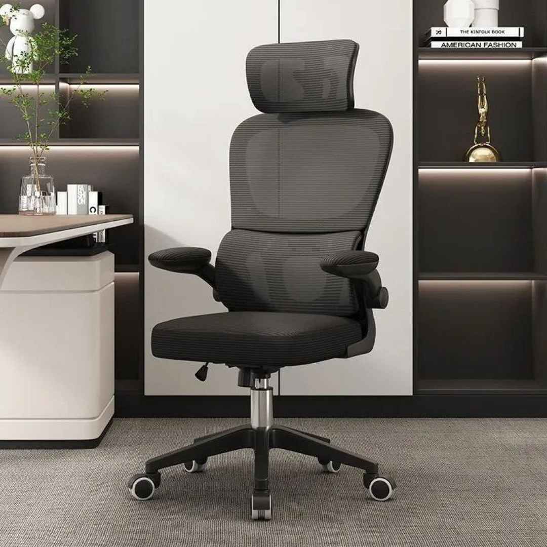 Cadeira Escritório Ergonômica Giratória Com Apoio Lombar Python Fly