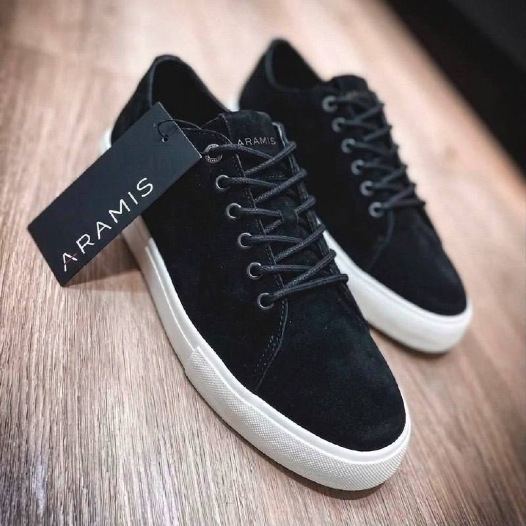 Tênis Masculino Aramis Couro Leve Casual Elegante Resistente