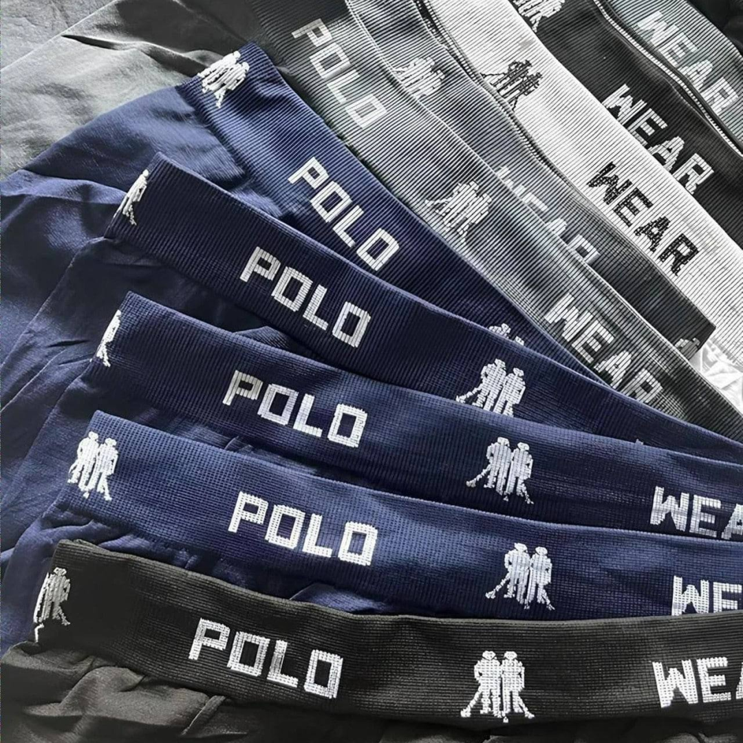 Kit 10 Cuecas Boxer Lisa Polo Wear Sortido