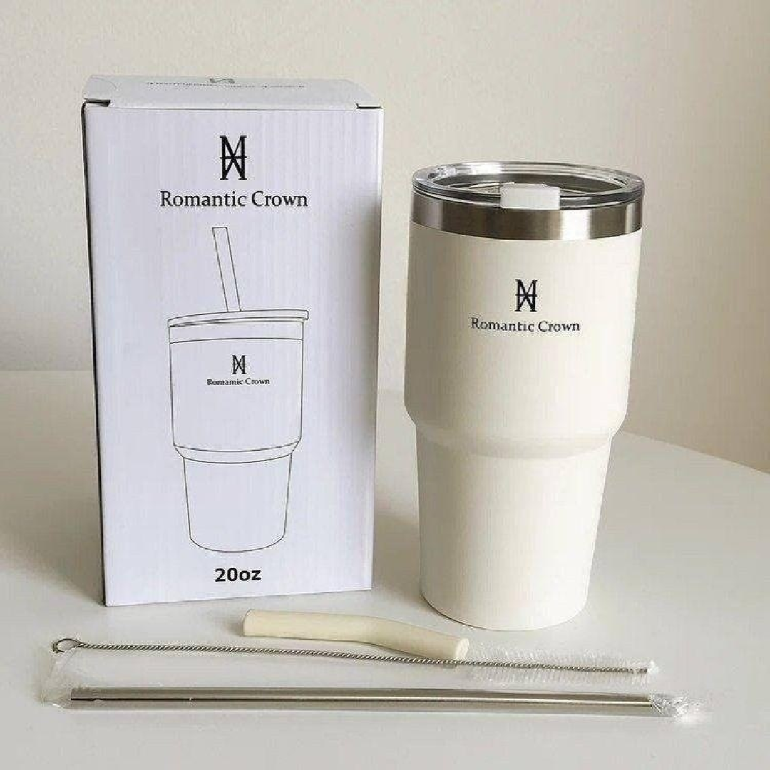 Copo Térmico 600ml Inox (3 cores)