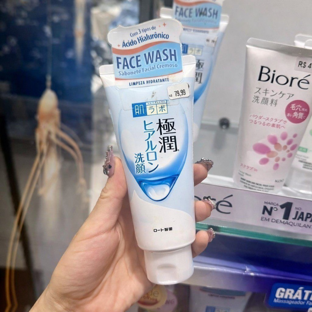 Hada Labo® Gokujyun Face Wash - Sabonete Hidratante Facial Com Ácido Hialurônico 100g