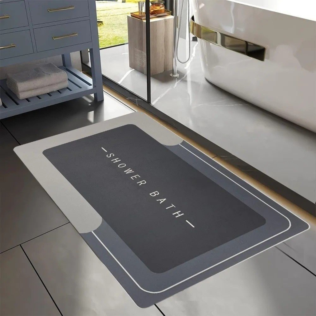 Kit com 2 Tapetes de Banheiro Mágico Ultra Absorção
