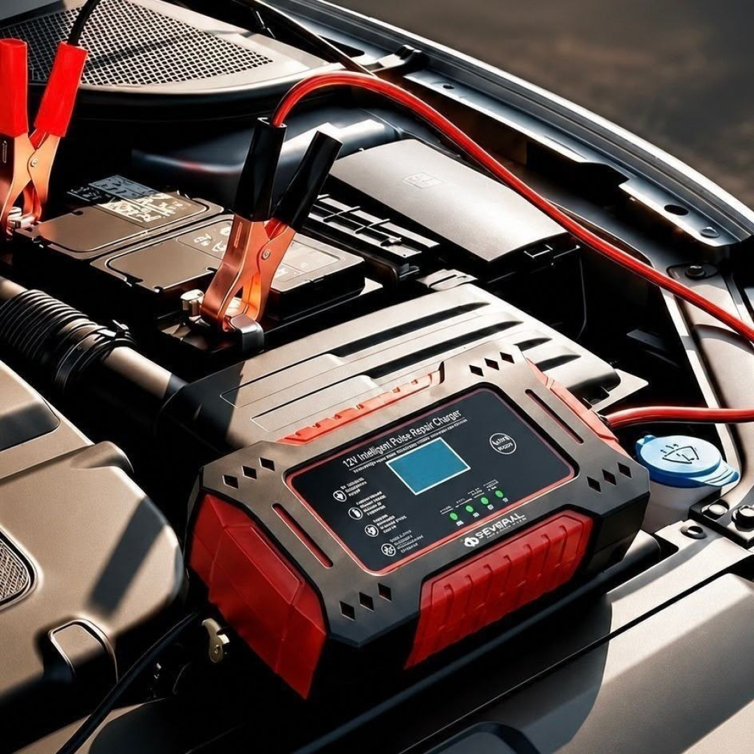 Carregador de Bateria Automotiva Portátil 12V 6A