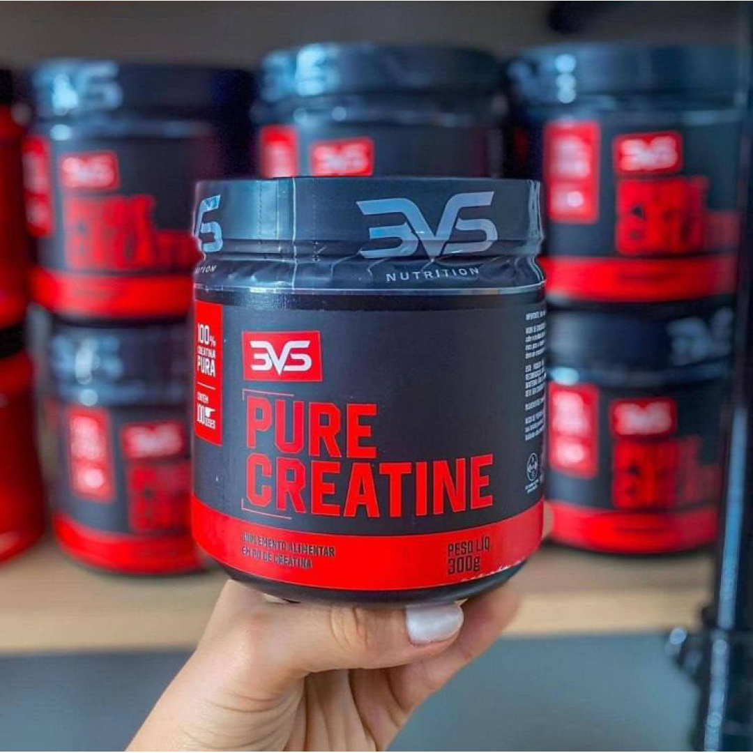 Creatina 100% Pura Monohidratada 300g - Fórmula Exclusiva Com Insumos Importados (100 Doses)
