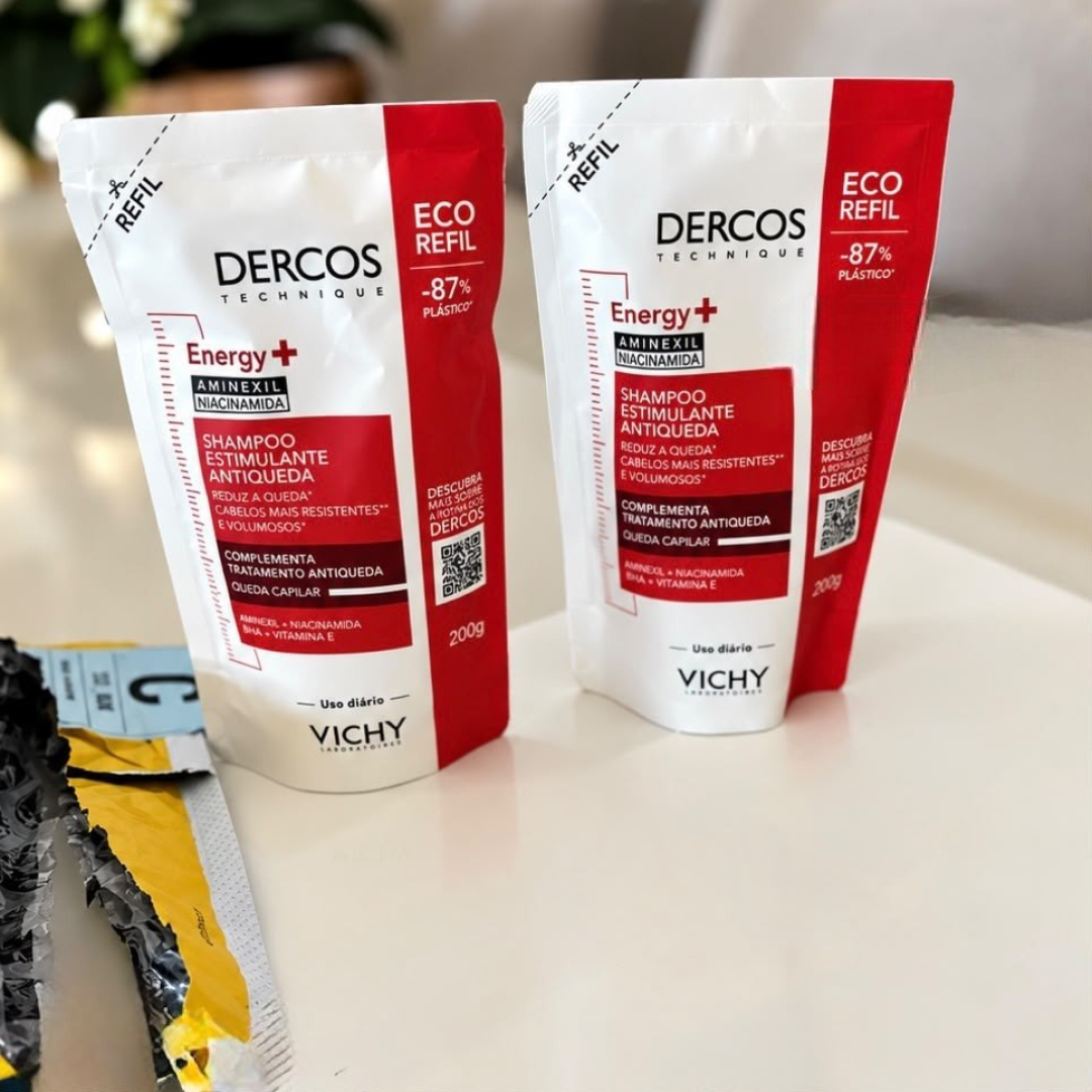 Refil Shampoo Estimulante Antiqueda Energy+ Dercos Vichy 200g