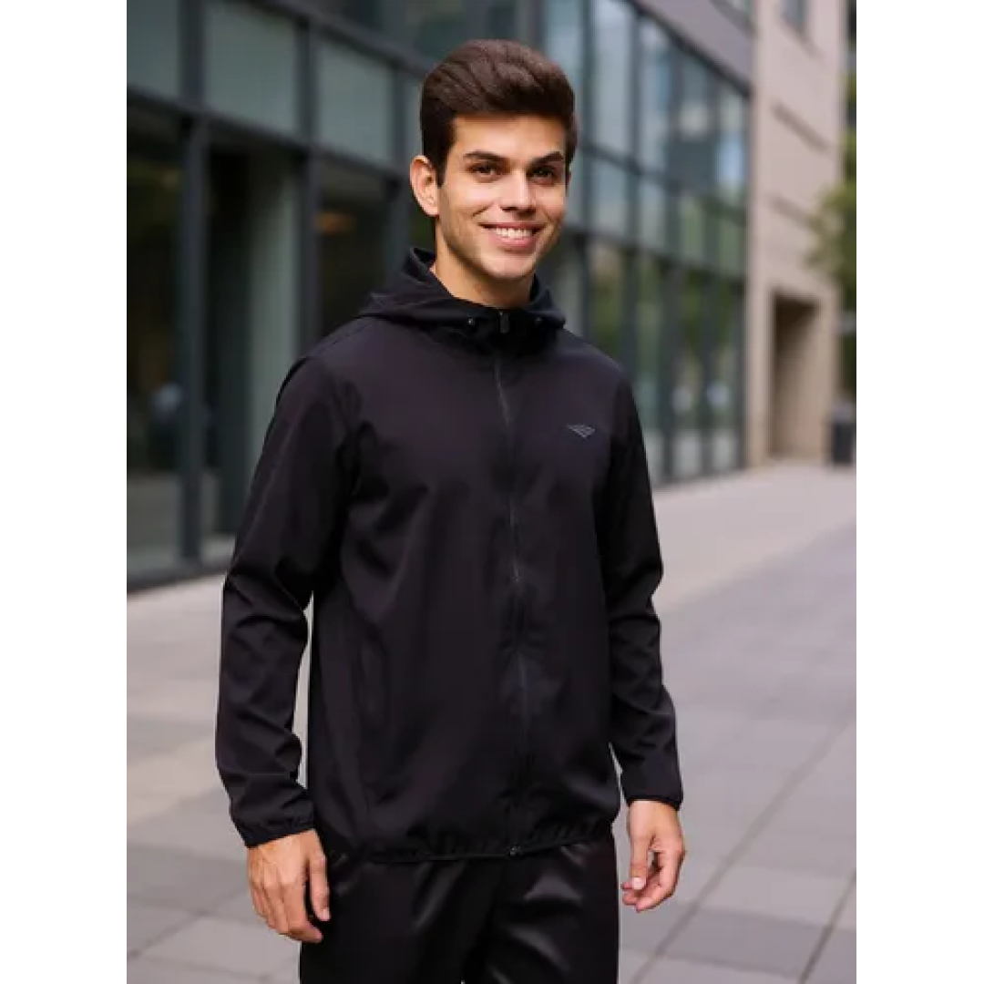 Jaqueta Penalty Treino Essencial Print Preto G e GG Lisa