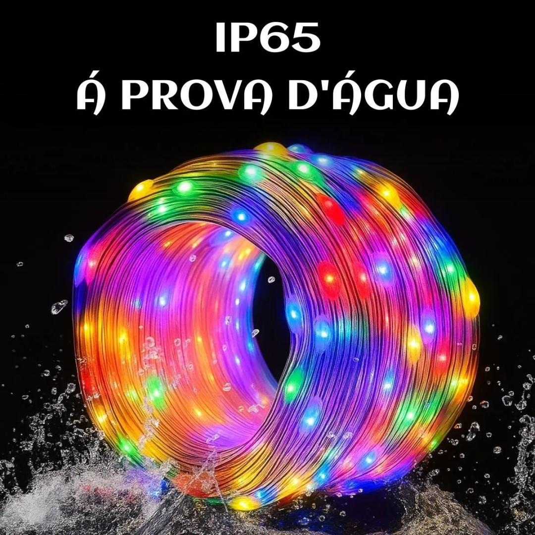 Pisca Pisca Led Natal 10m Bluetooth 6 Funções Prova D' Água Luvinco