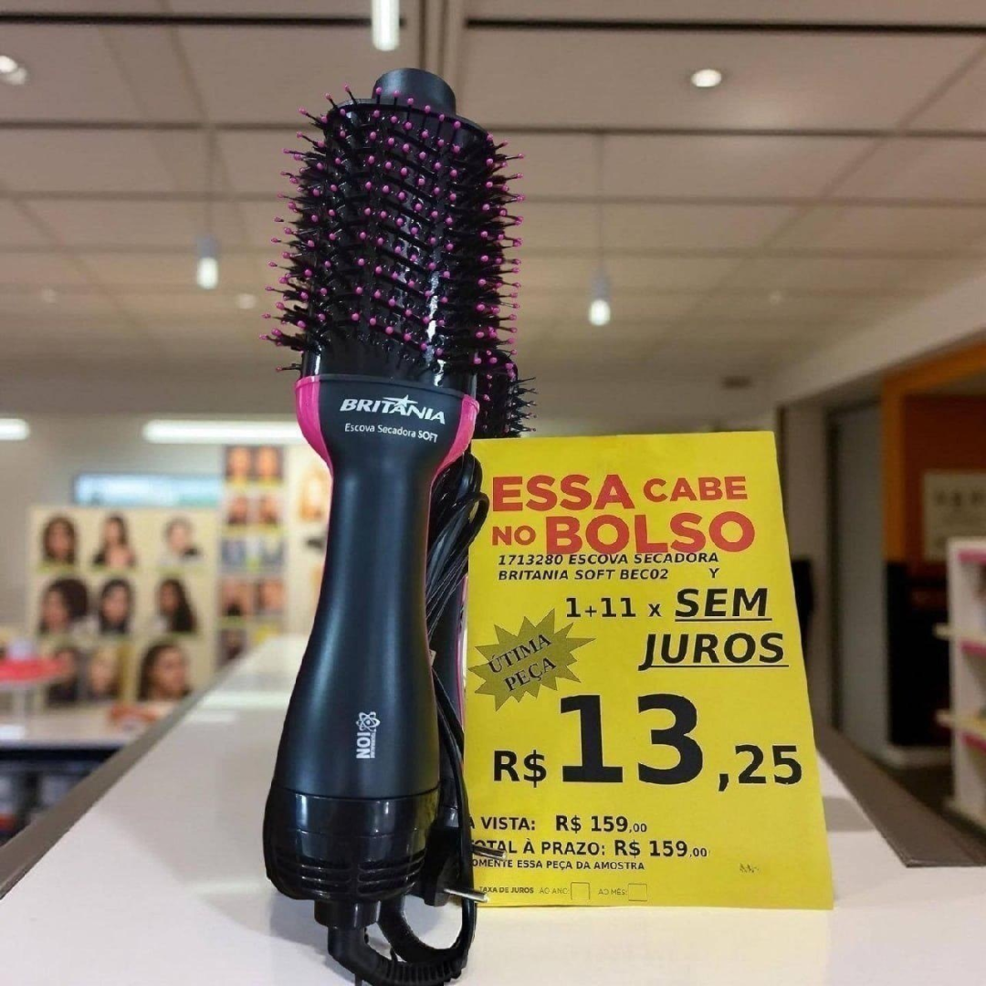 Escova Secadora Britânia 4 Em 1 1300w