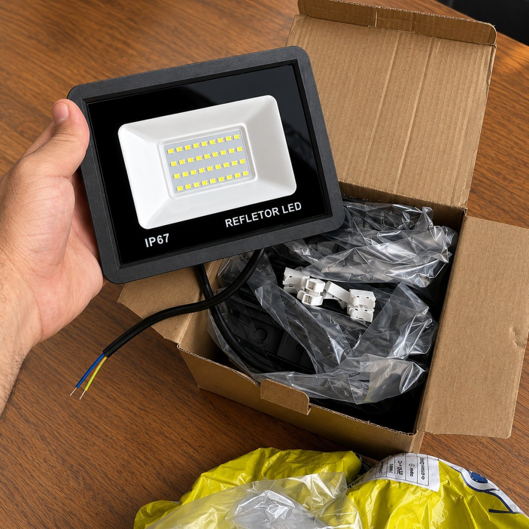 Kit com 5 Refletores LED 100W IP67 6500K
