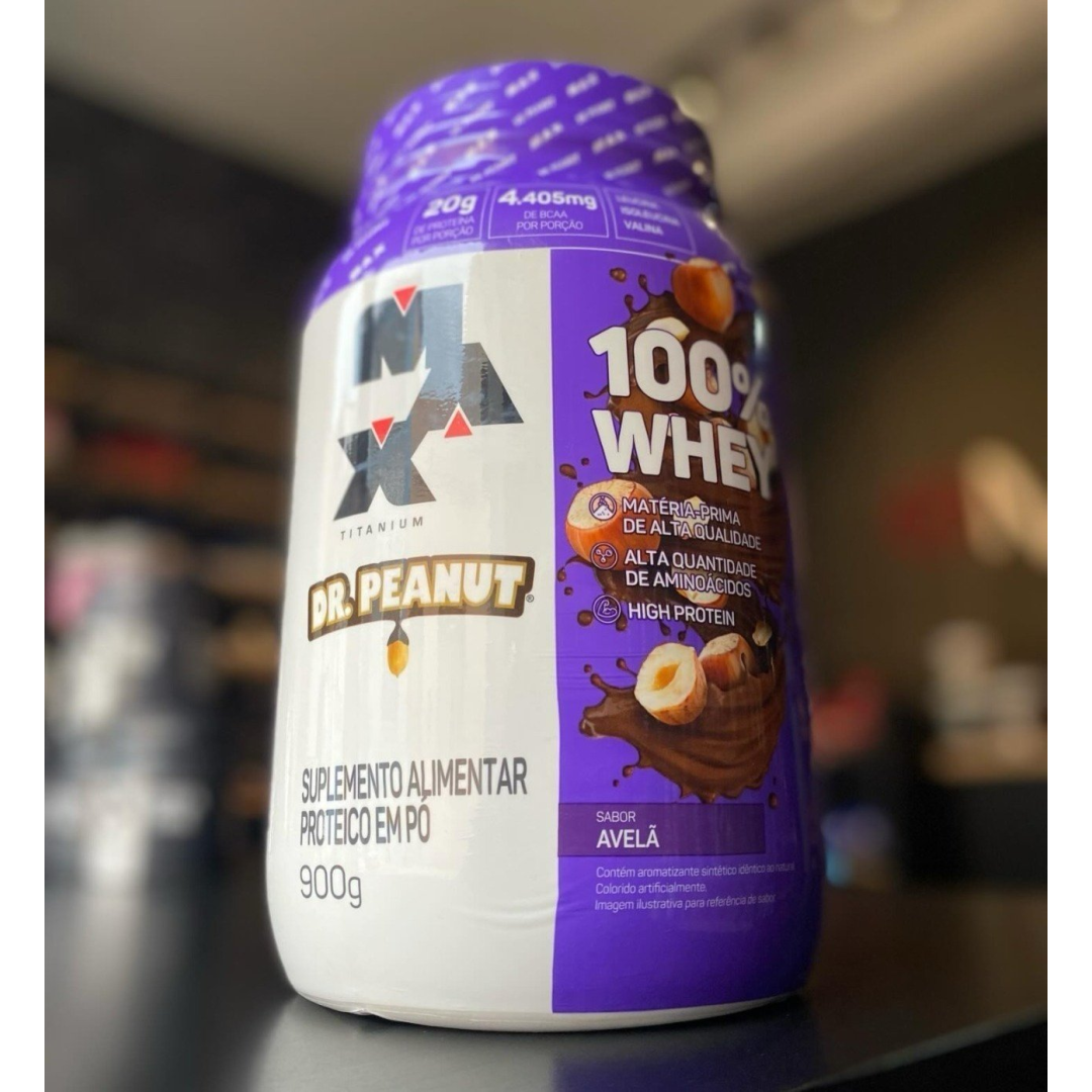 100% Whey Max Titanium x Dr. Peanut 900g