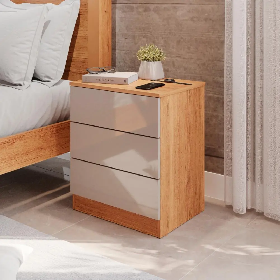 Mesa De Cabeceira Paris Mais Móveis Mdf Criado Quarto Casal