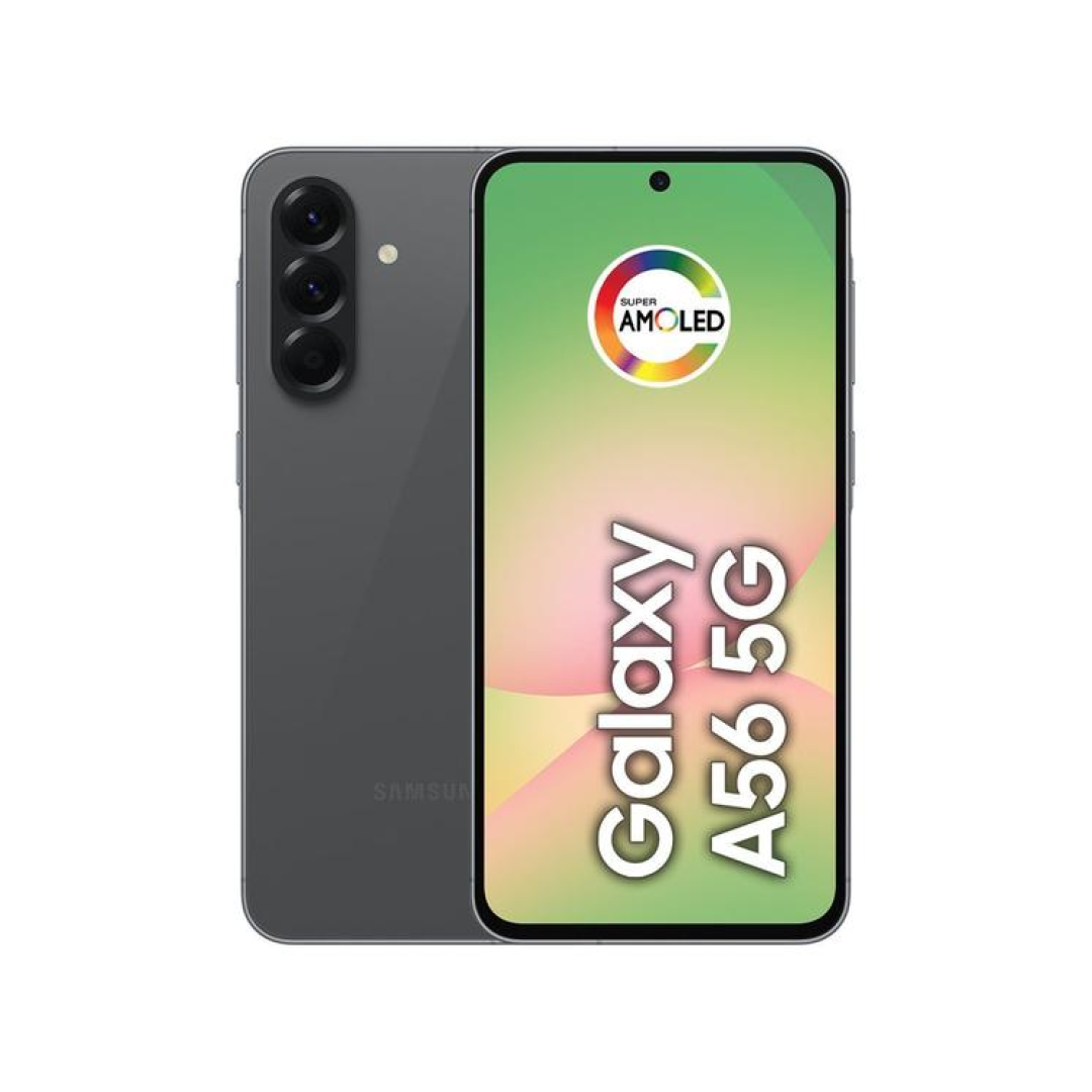 Smartphone Samsung Galaxy A56 256GB 5G 8GB RAM Preto 6,7" Câm. Tripla + Selfie 12MP