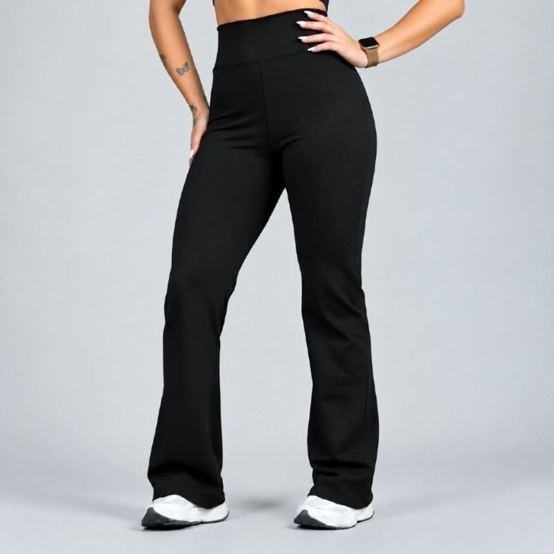 Calça Legging Flare Zero Transparência