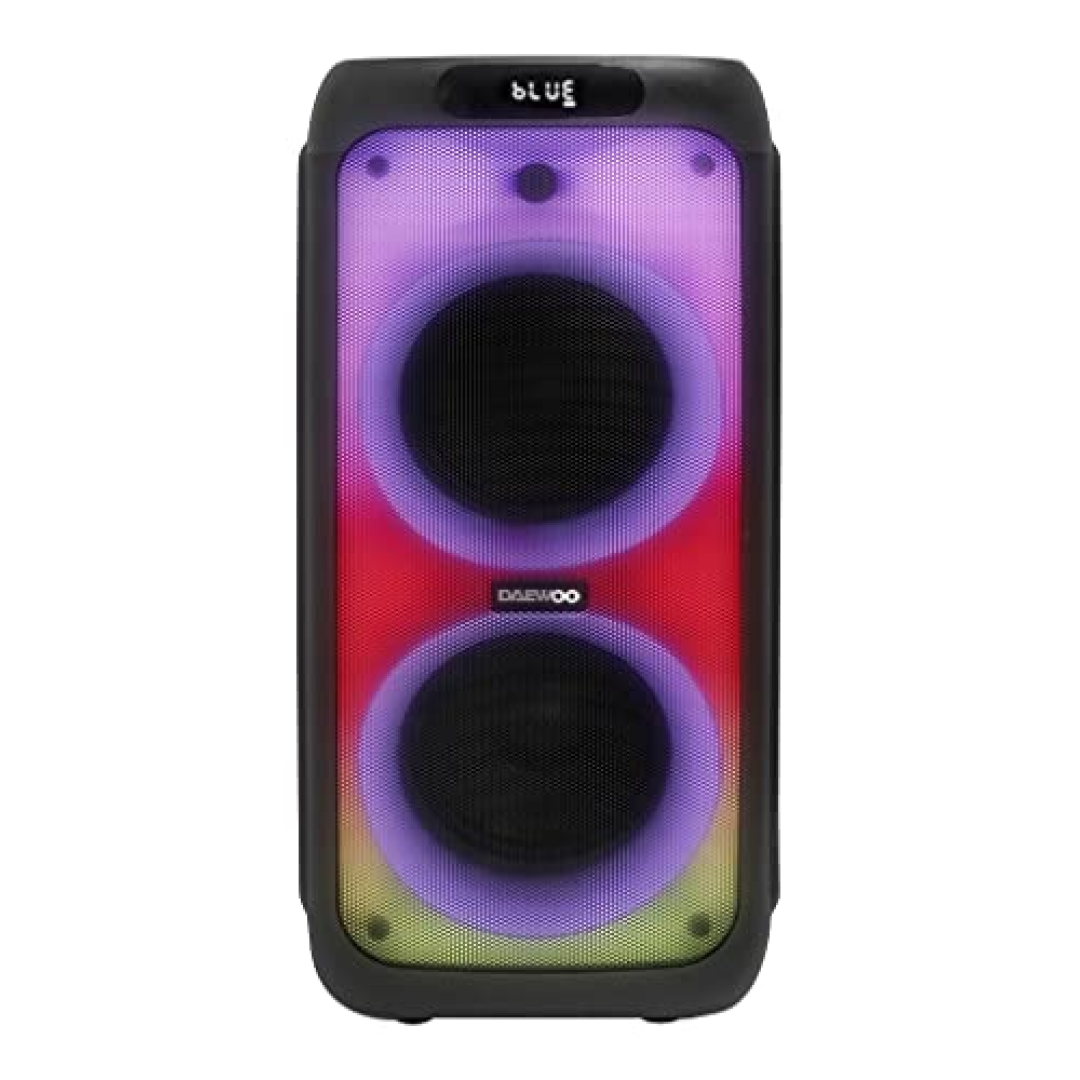 Caixa de Som Portátil Partybox 2000, Modelo DW2000, Conexão Bluetooth Versão 5.0, Cor Preta, Daewoo.