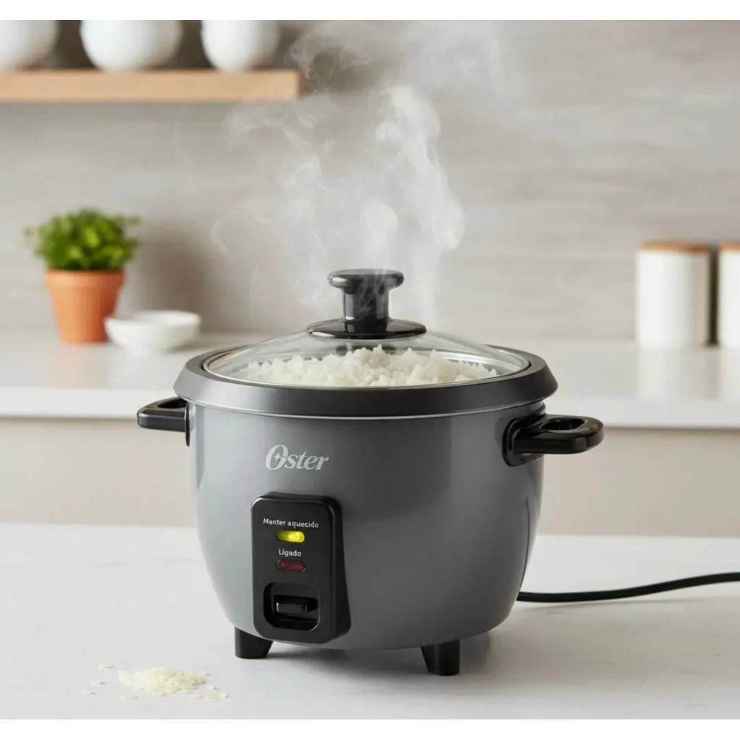 Panela Elétrica De Arroz Oster Grafite Pan306 Cinza-escuro