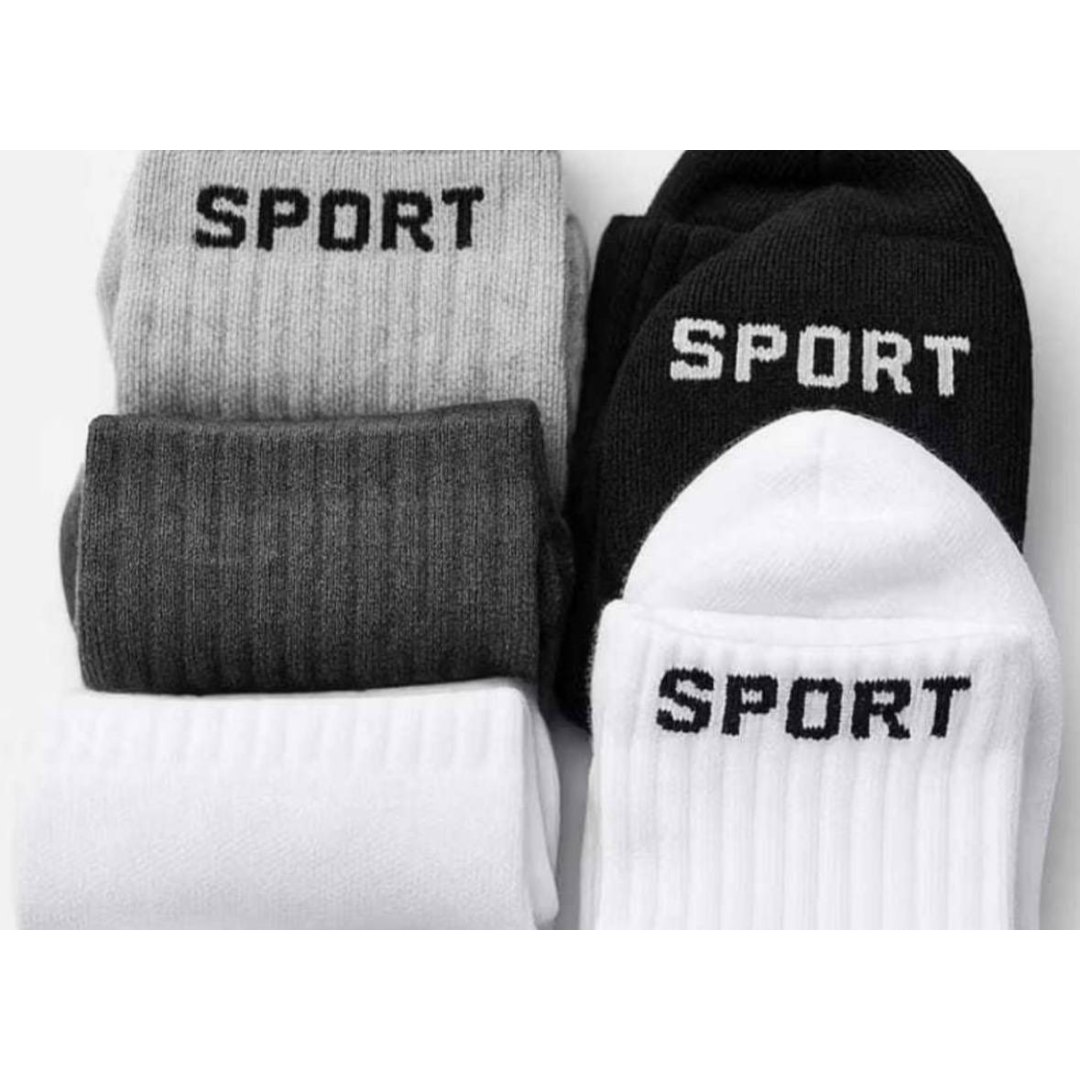 Meia De Algodão Kit 12 Pares Uso Dia A Dia Prática De Esport