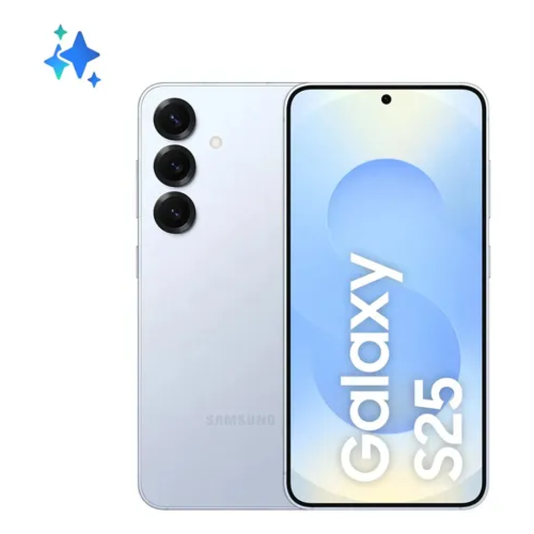 Samsung Galaxy S25 5G, 256Gb, 12Gb, Câmera Tripla Azul claro