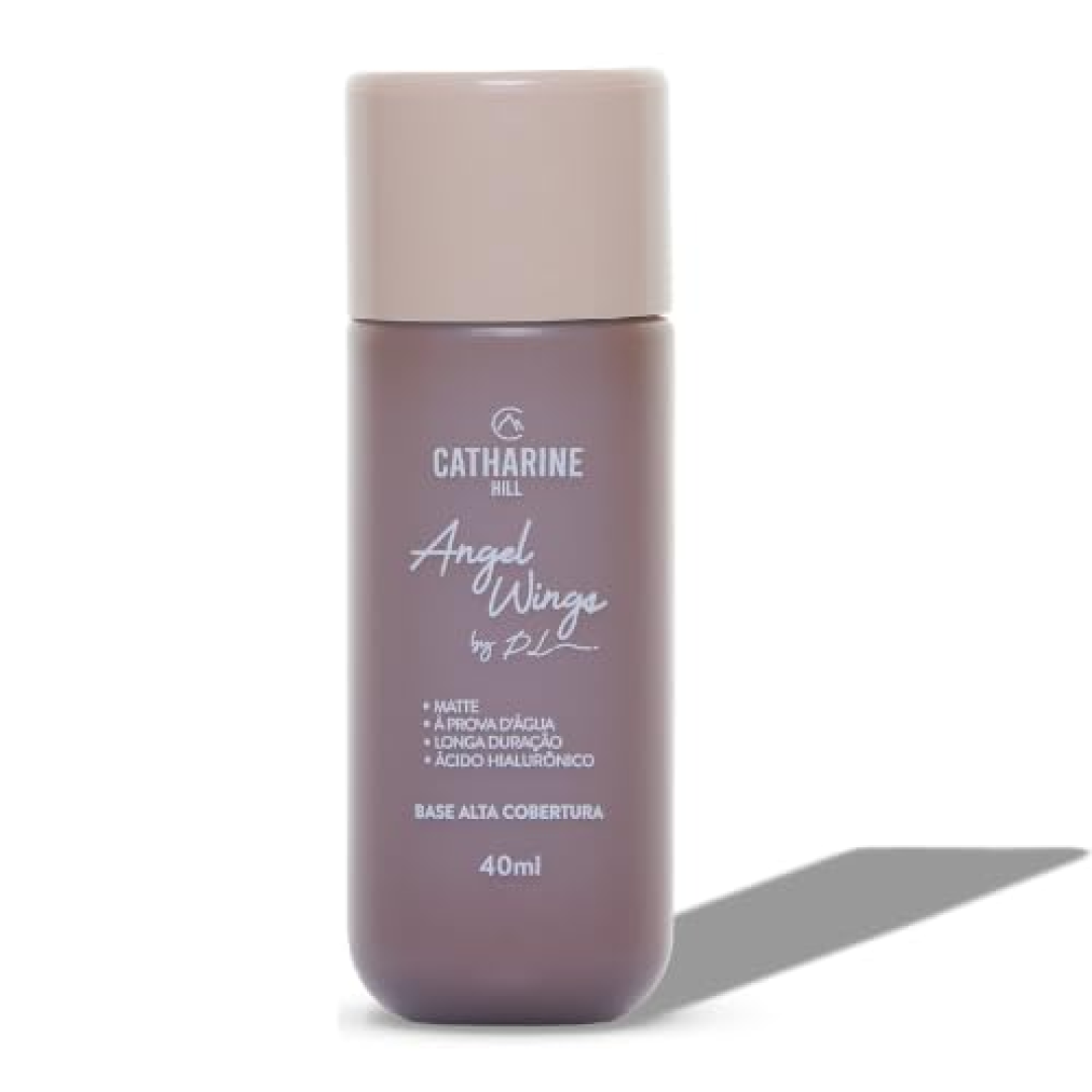 Catharine Hill Base Líquida Alta Cobertura Angel Wings 2022/A10.5 40ml À Prova D'água Acabamento Matte Vegano Ácido Hialurônico