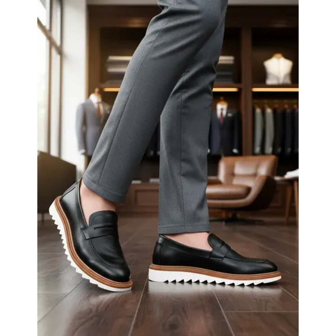 Sapato Loafer Mocassim Couro (2 cores)