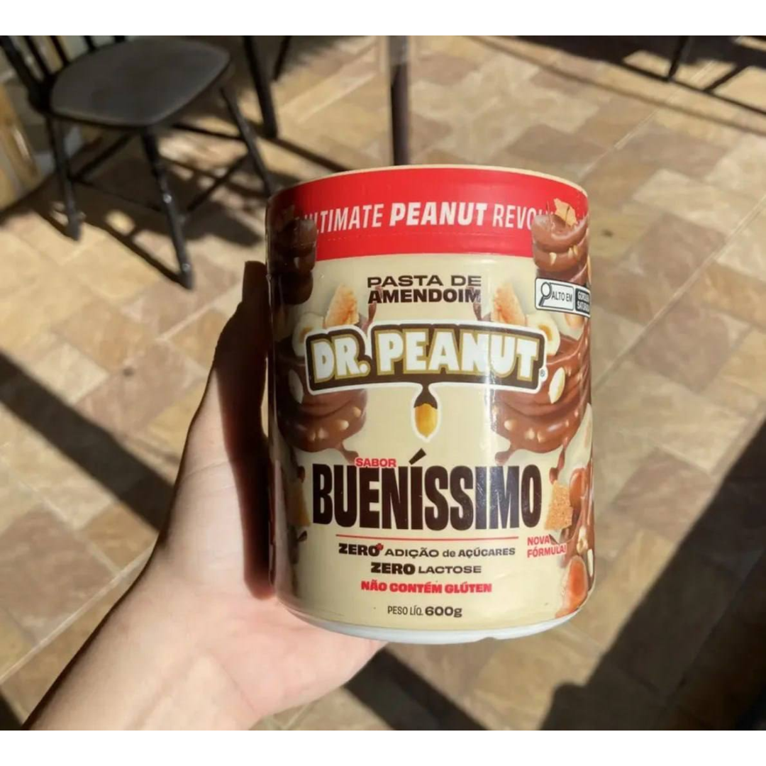 Suplemento em pasta Dr. Peanut Melhor Pasta de Amendoim amentoim cremosa sabor Cookies and cream x 600g