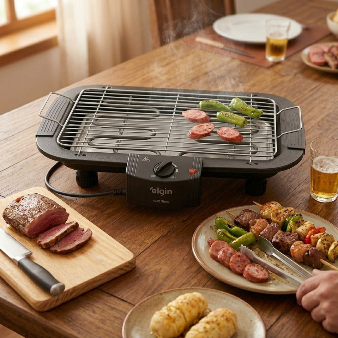 Churrasqueira Elétrica Elgin Bbq Show 2000w Chu20 Preto
