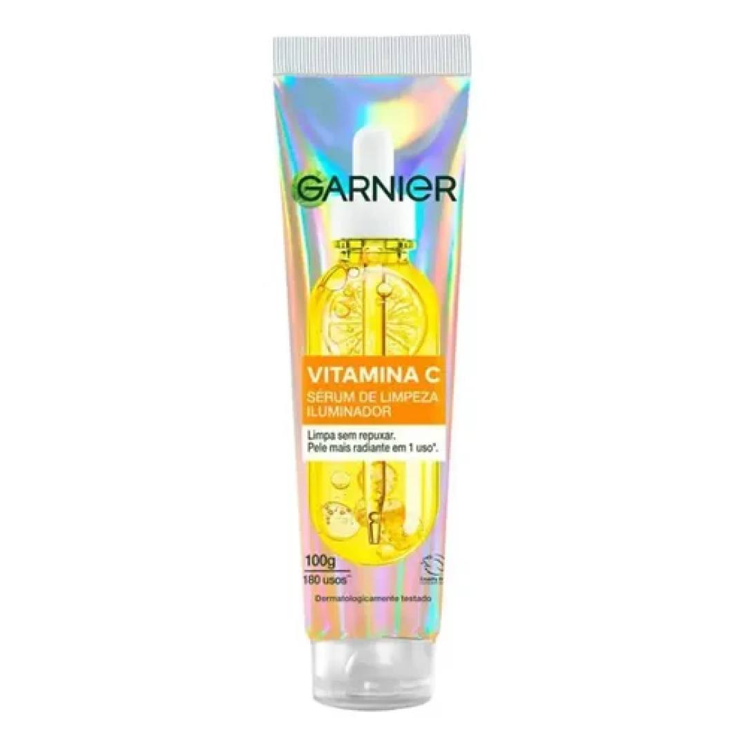 Garnier Sérum de Limpeza Facial Iluminador com Vitamina C, Antimarcas, Pele normal a oleosa, Serumnete 100G