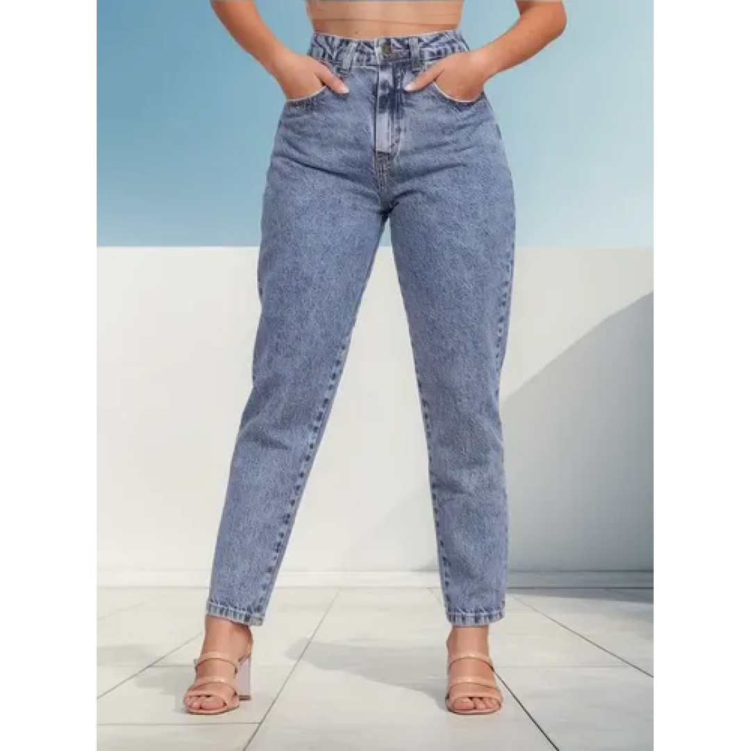 Calça Mom Jeans Cintura Alta (5 cores)