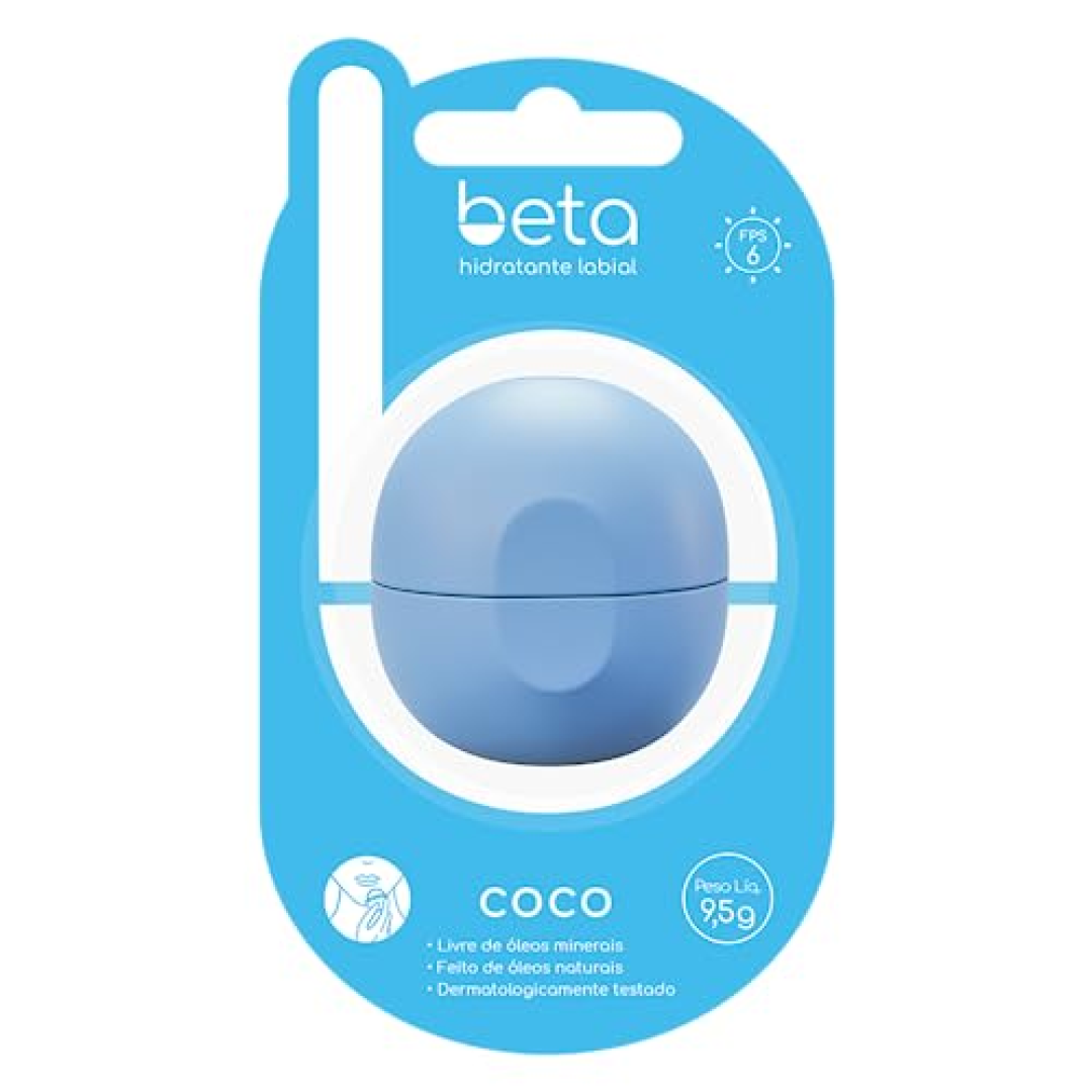 Beta Hidratante Labial Beta Coco Beta 9,5G