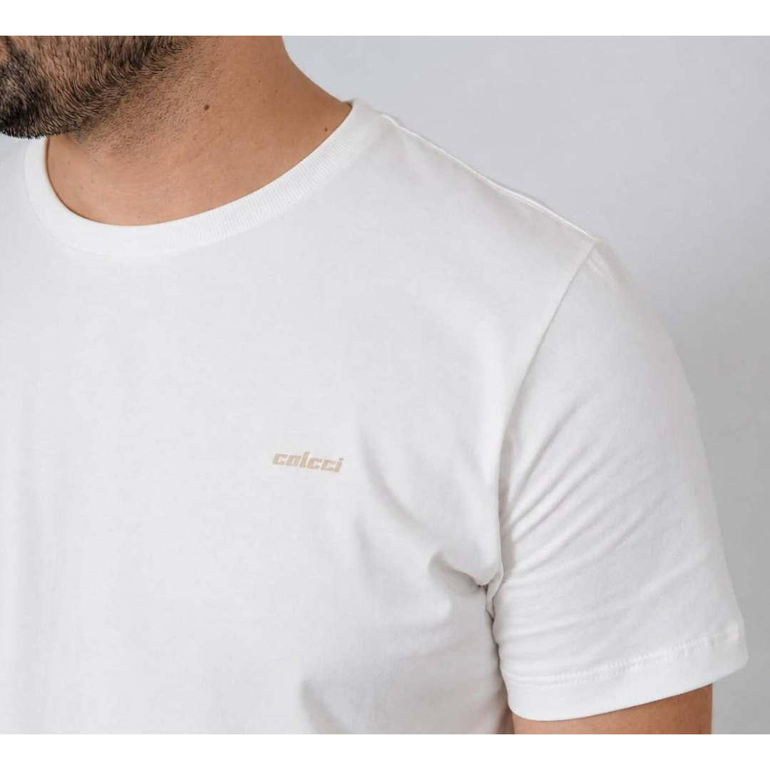 Camiseta Colcci Slim Inverno 2026 Off Off White Off White G
