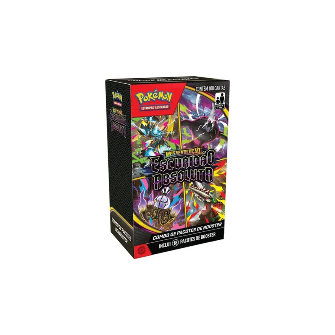 Cartas Pokémon TCG Booster Coleção Escuridão Absoluta 108 Cards Copag