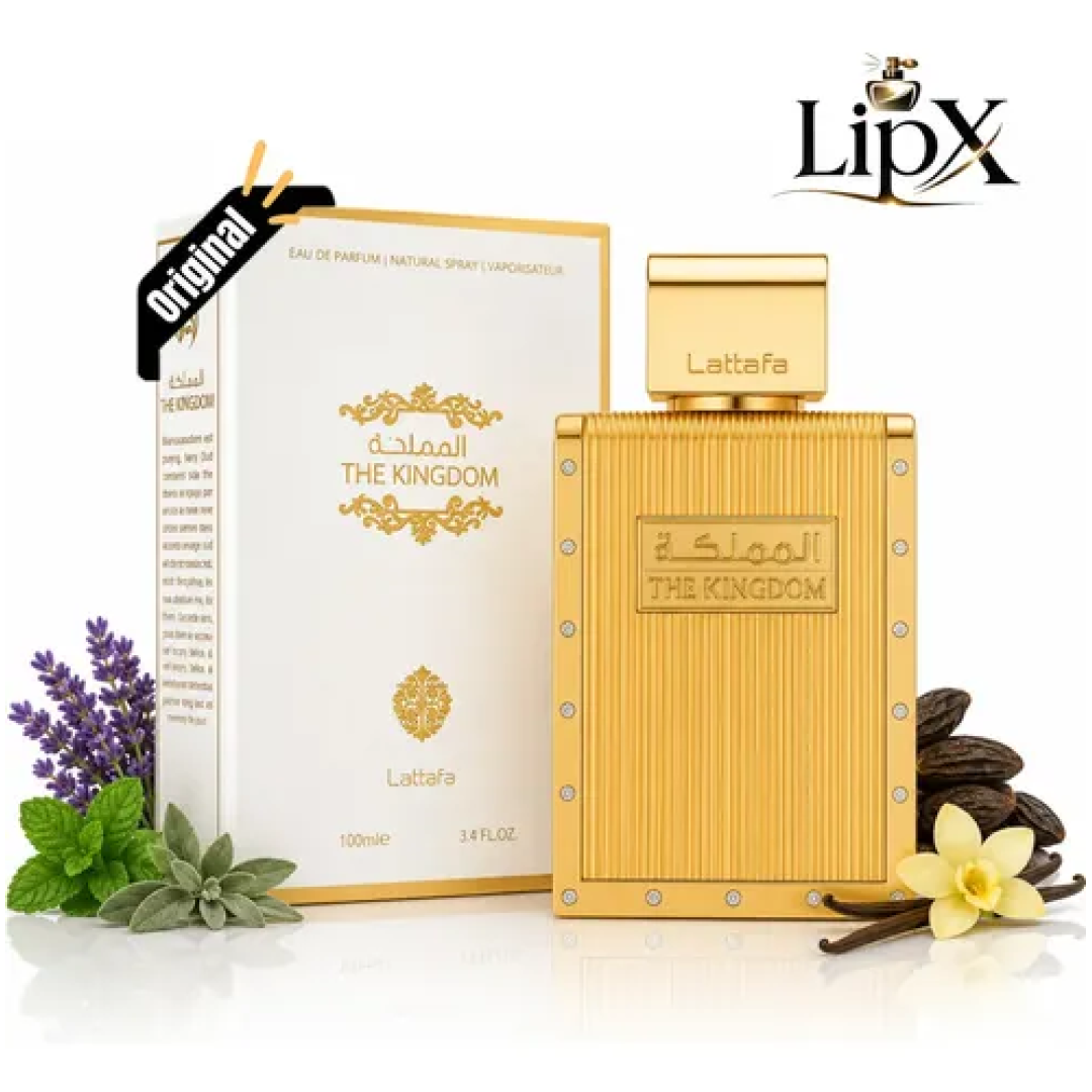 Perfume Árabe The Kingdom Eau De Parfum Lattafa 100ml Para Homens Masculino