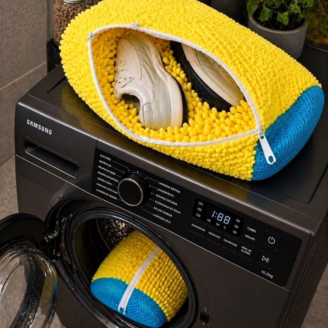 Kit com 2 Saco para Lavar Sapatos na Máquina