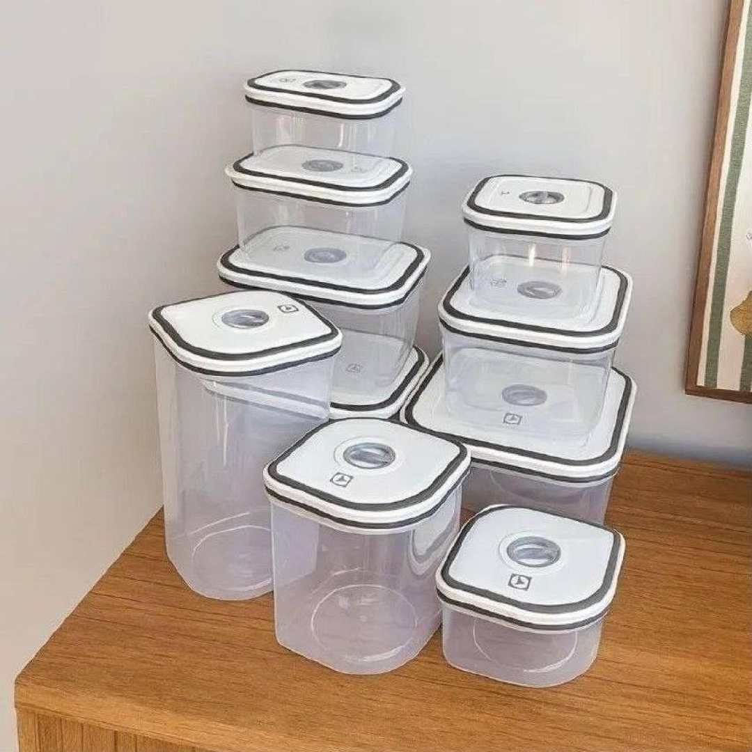 Kit com 10 Potes Herméticos Electrolux de Plástico