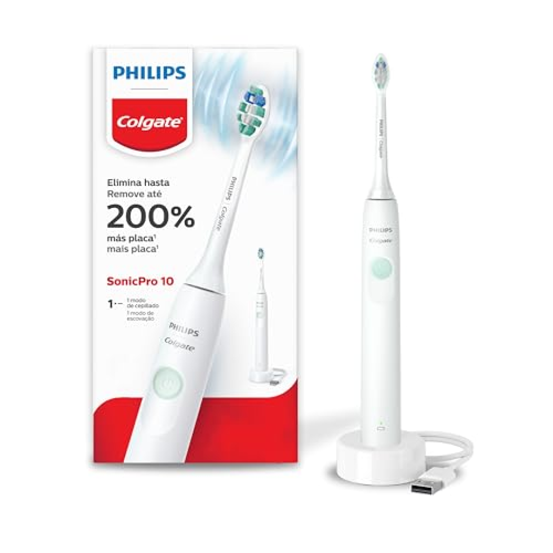 Escova de Dente Elétrica Philips Colgate SonicPro 10