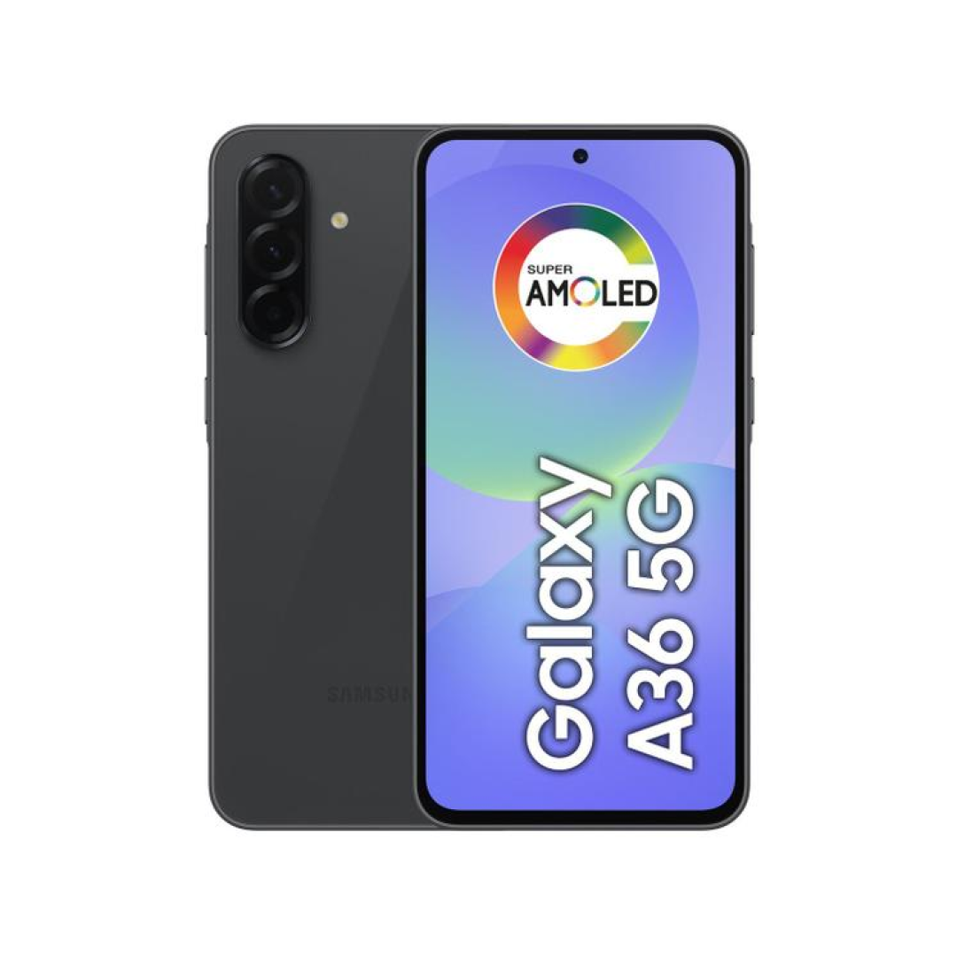 Smartphone Samsung Galaxy A36 128GB 5G 6GB RAM Preto 6,7" Câm. Tripla + Selfie 12MP