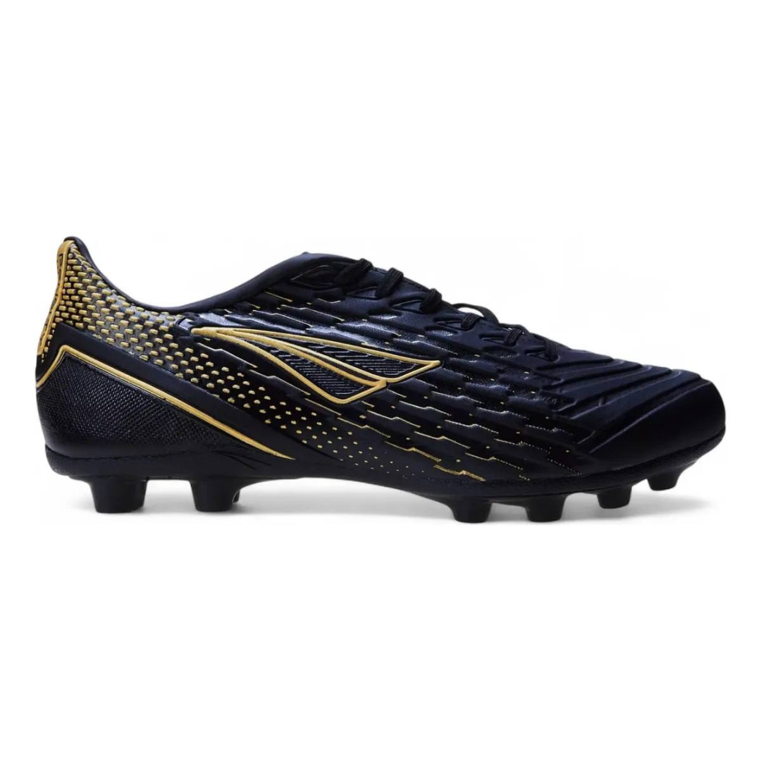 Chuteira De Campo Masculino Bravo Y-3.0 Solado Pvc Penalty Preto-dourado