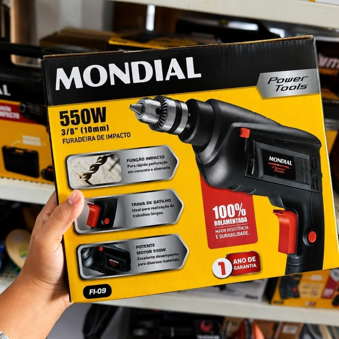 Furadeira De Impacto Fi-09 Mondial 550w