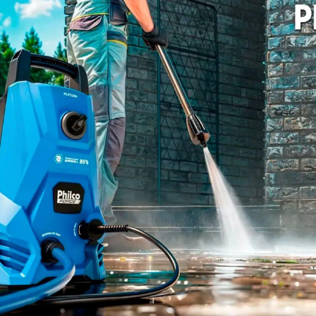 Lavadora De Alta Pressão Jato Compacta Philco Plp2200 1300w 1300 Psi/libras 312l/h Lança Regulável 127v