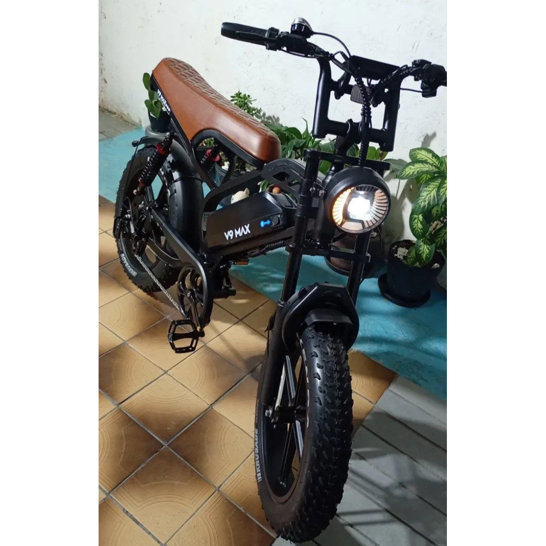 Bicicleta Elétrica Urbikes V9max Lançamento 2026 1000w Nfc Marrom 20 